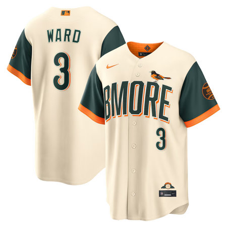 Youth Baltimore Orioles #3 Taylor Ward Nike Natural 2026 City Connect Stadium Jersey