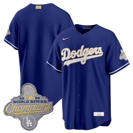 Youth Los Angeles Dodgers Royal 2026 Alternate Gold Collection Stadium Jersey