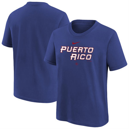 Men's Puerto Rico National Baseball Team Royal 2026 World Baseball Classic Country T-Shirt