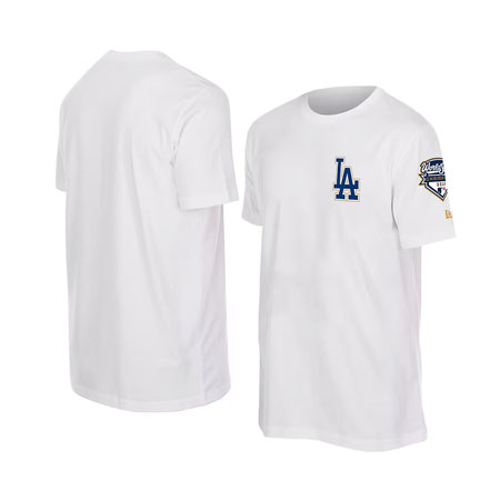 Men's Los Angeles Dodgers New Era White 2026 Gold Collection Logo & Patch T-Shirt