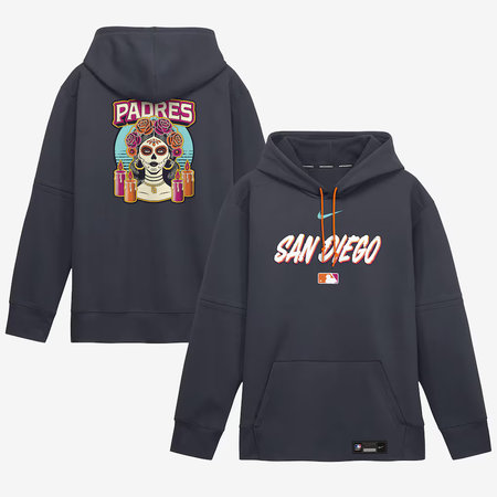Men's San Diego Padres Nike Obsidian 2026 City Connect Authentic Collection Therma-FIT Hoodie