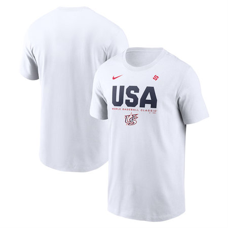 Men's USA Baseball White 2026 World Baseball Classic Icon T-Shirt
