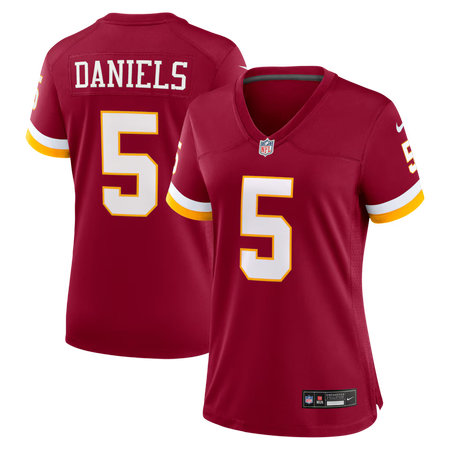 Women's Washington Commanders #5 Jayden Daniels Nike Burgundy Game Jersey