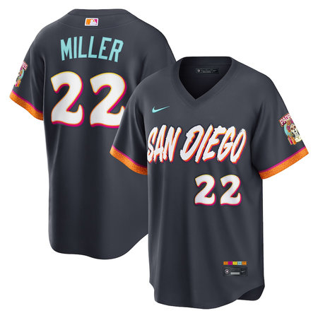 Youth San Diego Padres #22 Mason Miller Nike Obsidian 2026 City Connect Stadium Jersey