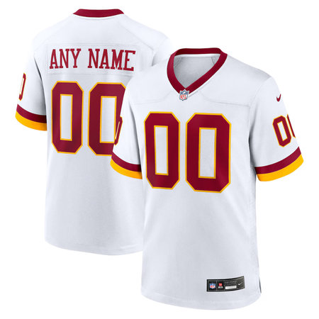 Men's Washington Commanders Nike White Game Super Bowl Era Custom Jersey