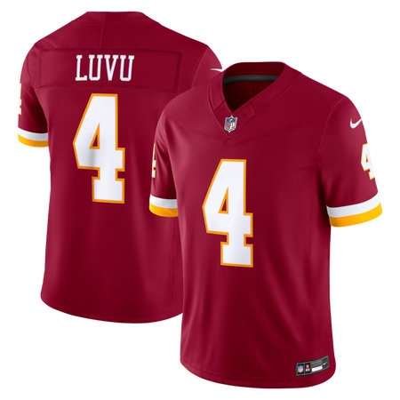 Men's Washington Commanders #4 Frankie Luvu Nike Burgundy Vapor F.U.S.E. Sewn Down Limited Jersey