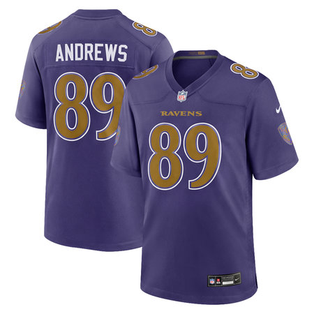 Youth Baltimore Ravens #89 Mark Andrews Nike Purple Alternate Game Jersey