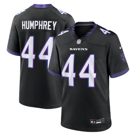 Youth Baltimore Ravens #44 Marlon Humphrey Nike Black Alternate Game Jersey