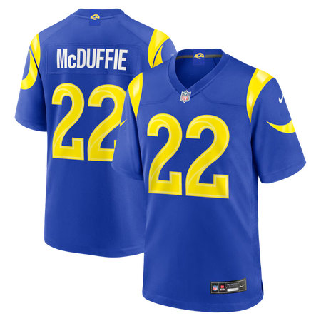 Youth Los Angeles Rams #22 Trent McDuffie Nike Royal Team Game Player Jersey