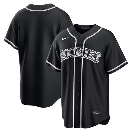 Youth Colorado Rockies Nike Fashion Replica Black Out Jersey