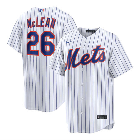 Men's New York Mets #26 Nolan McLean 2026 White Cool Base Stitched Baseball Jersey