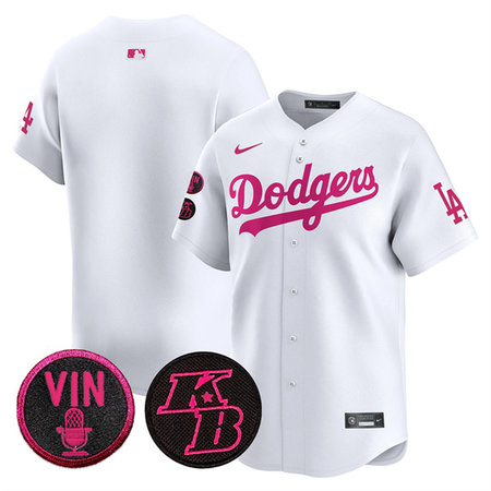 Youth Los Angeles Dodgers White 2026 Mother's Day Vapor Premier Limited Stitched Baseball Jersey