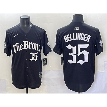 Men's New York Yankees #35 Cody Bellinger Black "Gothic Legacy Edition" Vapor Premier Limited Stitched Baseball Jersey