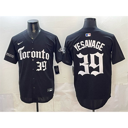 Youth Toronto Blue Jays #39 Trey Yesavage Black Gothic North Edition Limited Stitched Baseball Jersey