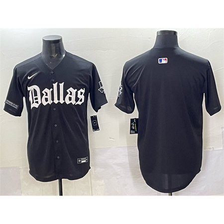 Youth Dallas Cowboys Black "Gothic Lone Star Edition" Limited Stitched Baseball Jersey