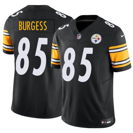 Men's Pittsburgh Steelers #85 Cole Burgess Black 2026 F.U.S.E. Vapor Limited Stitched Football Jersey