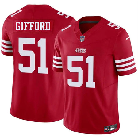 Youth San Francisco 49ers #51 Luke Gifford Red 2026 F.U.S.E. Vapor Untouchable Limited Stitched Football Jersey