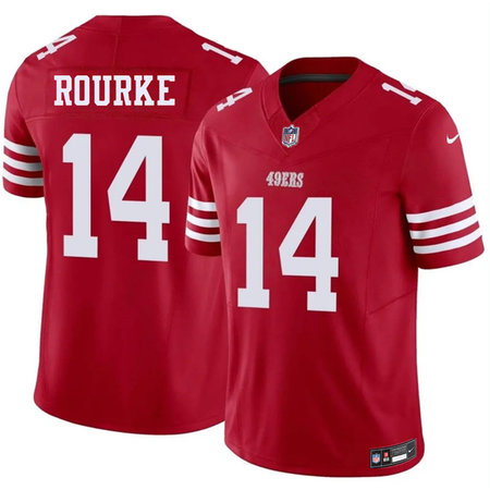 Youth San Francisco 49ers #14 Kurtis Rourke Red 2026 F.U.S.E. Vapor Untouchable Limited Stitched Football Jersey