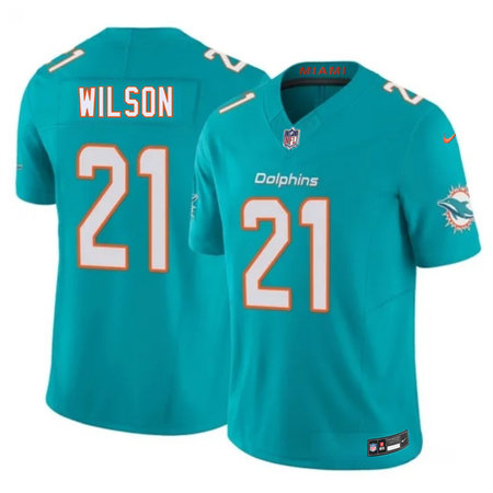 Youth Miami Dolphins #21 Marco Wilson Aqua 2026 F.U.S.E. Vapor Limited Stitched Football Jersey