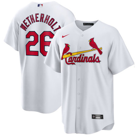 Youth St. Louis Cardinals #26 JJ Wetherholt White Home Stitched Baseball Jersey