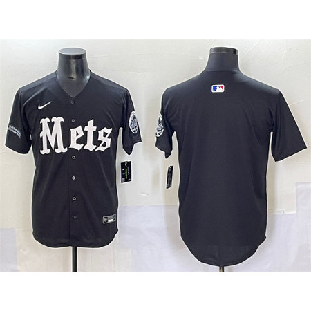 Youth New York Mets Black "Gotham Gothic Edition" Vapor Premier Limited Stitched Baseball Jersey