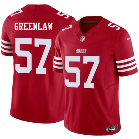 Men's San Francisco 49ers #57 Dre Greenlaw Red 2026 F.U.S.E. Vapor Untouchable Limited Stitched Football Jersey
