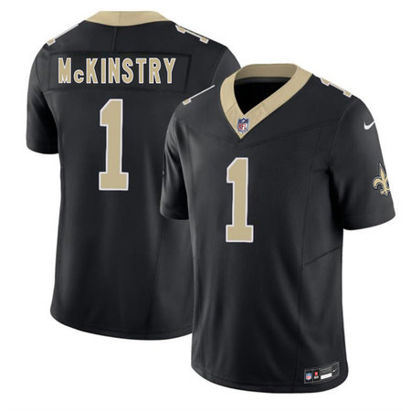 Youth New Orleans Saints #1 Kool-Aid McKinstry Black 2026 F.U.S.E Vapor Limited Stitched Football Jersey