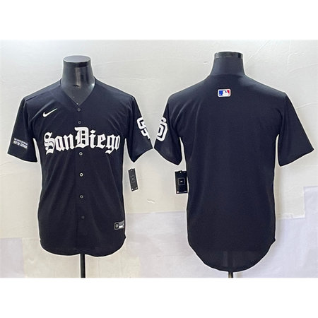 Youth San Diego Padres Black Gothic Edition Vapor Limited Stitched Baseball Jersey