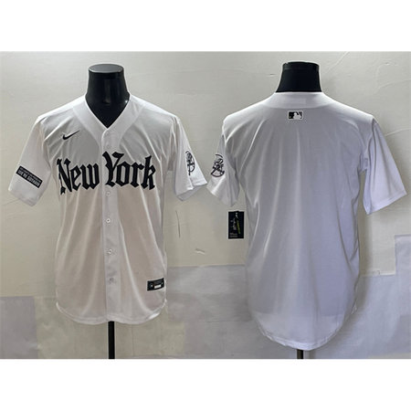 Youth New York Yankees White "Gothic Legacy Edition" Vapor Premier Limited Stitched Baseball Jersey