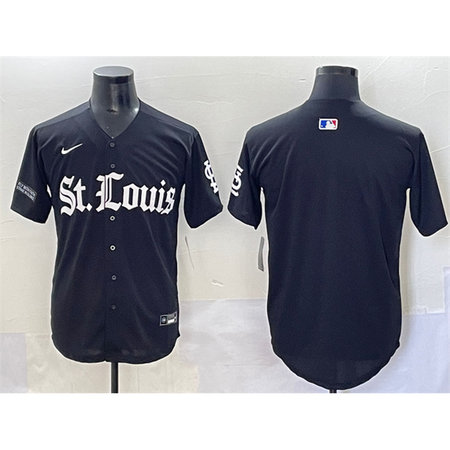 Youth St. Louis Cardinals Black "Gothic Legacy Edition" Vapor Premier Limited Stitched Baseball Jersey