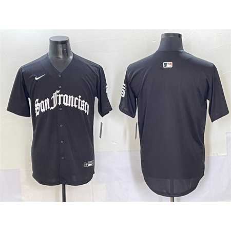 Youth San Francisco Giants Black "Gothic Fog Edition" Vapor Premier Limited Stitched Baseball Jersey