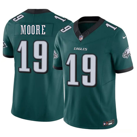 Men's Philadelphia Eagles #19 Elijah Moore Green 2026 F.U.S.E. Vapor Untouchable Limited Stitched Football Jersey