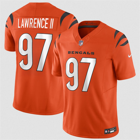 Youth Cincinnati Bengals #97 Dexter Lawrence II Orange 2026 F.U.S.E. Vapor Untouchable Limited Stitched Football Jersey