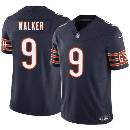 Men's Chicago Bears #9 Jahdae Walker Navy 2026 F.U.S.E. Vapor Untouchable Limited Stitched Football Jersey