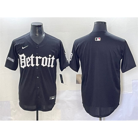 Youth Detroit Tigers Black "Motor Gothic Edition" Vapor Premier Limited Stitched Baseball Jersey