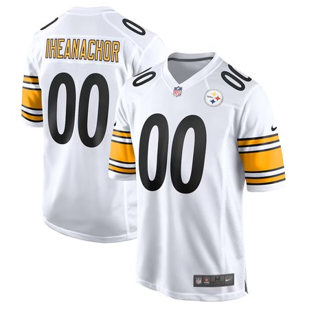 Men's Pittsburgh Steelers Max Iheanachor White 2026 NFL Draft Game Jersey