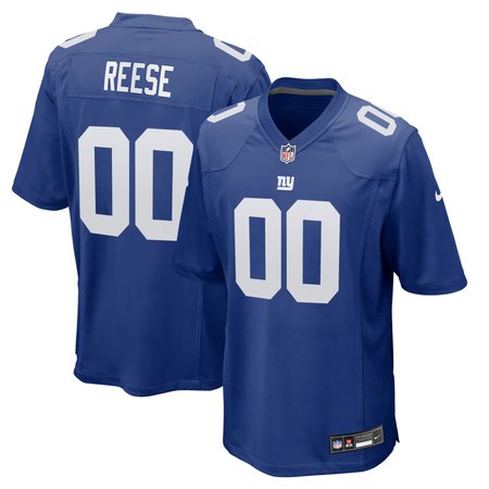 Men's New York Giants Arvell Reese Royal 2026 NFL Draft Game Jersey