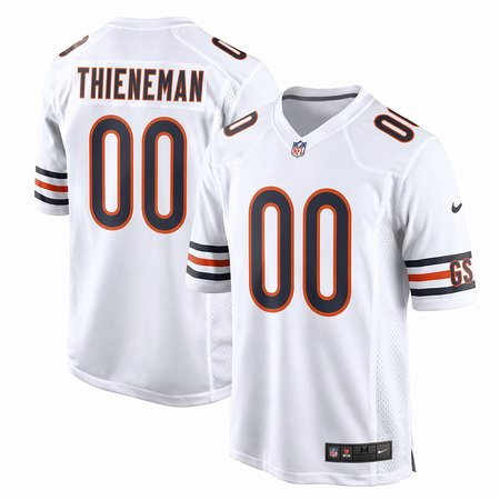 Men's Chicago Bears Dillon Thieneman White 2026 NFL Draft Game Jersey