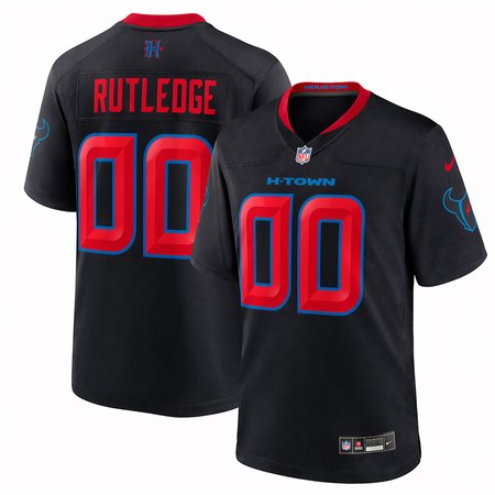 Men's Houston Texans Keylan Rutledge Navy 2026 NFL Draft Game Jersey