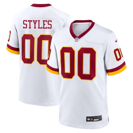 Men's Washington Commanders Sonny Styles White 2026 NFL Draft Game Jersey