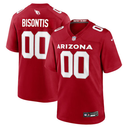 Men's Arizona Cardinals Chase Bisontis Red 2026 NFL Draft Game Jersey