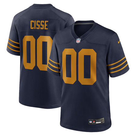 Men's Green Bay Packers Brandon Cisse Navy 2026 NFL Draft Game Jersey