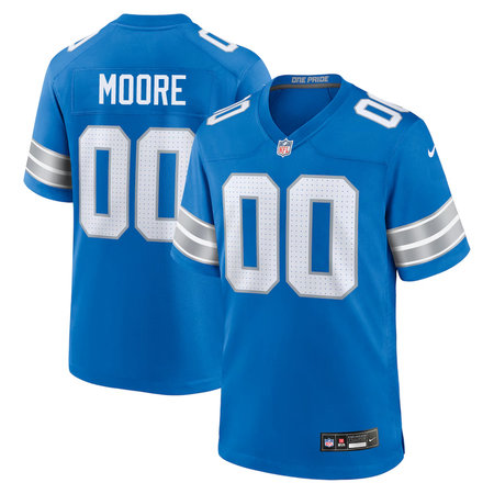 Youth Detroit Lions Derrick Moore Blue 2026 NFL Draft Game Jersey