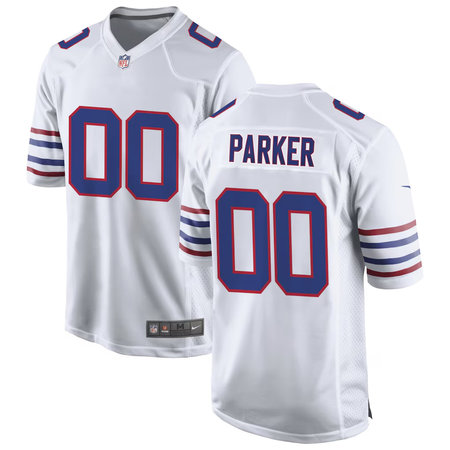 Men's Buffalo Bills T.J. Parker White 2026 NFL Draft Game Jersey