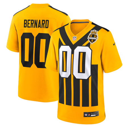 Men's Pittsburgh Steelers Germie Bernard Gold 2026 NFL Draft Game Jersey