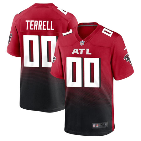 Youth Atlanta Falcons Avieon Terrell Red 2026 NFL Draft Game Jersey