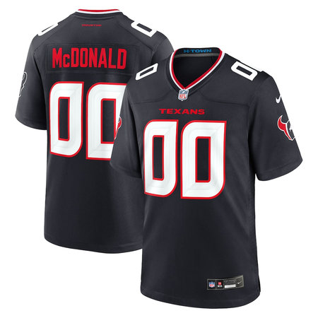 Youth Houston Texans Kayden McDonald Black 2026 NFL Draft Game Jersey