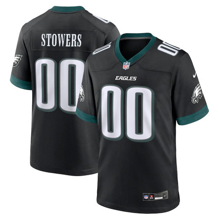 Youth Philadelphia Eagles Eli Stowers Black 2026 NFL Draft Game Jersey