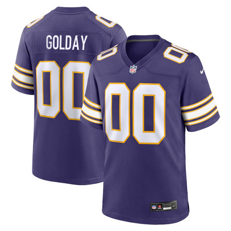 Men's Minnesota Vikings Jake Golday Purple 2026 NFL Draft Game Jersey