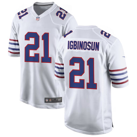 Men's Buffalo Bills Davison Igbinosun White 2026 NFL Draft Game Jersey
